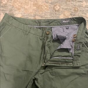Bonobos Olive Casual Trousers